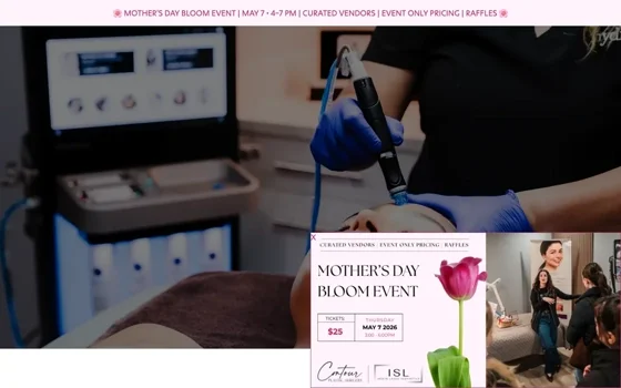 InSkin Laser Aesthetics website